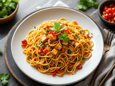 Tofu Fried Noodles